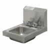 Hand Sinks Advance Tabco 7-PS-22 Space Saver Wall Mounted Hand Sink With Deck Mounted Faucet