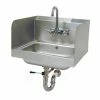 Hand Sinks Advance Tabco 7-PS-40 Wall-Mounted Hand Sink With Side Splashes -Krowne Shop Advance Tabco 7 PS 40 Wall Mounted Hand Sink with Side Splashes 202120 large