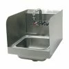 Hand Sinks Advance Tabco 7-PS-56 Space Saver Wall Mount Hand Sink With Side Splashes -Krowne Shop Advance Tabco 7 PS 56 Space Saver Wall Mount Hand Sink With Side Splashes 202121 large
