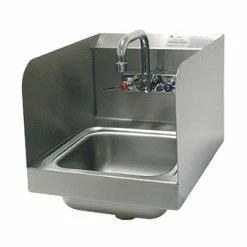 Hand Sinks Advance Tabco 7-PS-56 Space Saver Wall Mount Hand Sink With Side Splashes