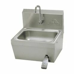 Hand Sinks Advance Tabco 7-PS-62 Hands Free Hand Sink With Knee Operated Valve