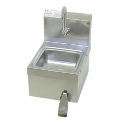 Hand Sinks Advance Tabco 7-PS-63 Space Saver Wall Mounted Hand Sink With Knee Operated Valve