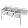 Three Compartment Sinks Advance Tabco 9-23-60-36R Three Compartment Sink With Right Drainboard, 107" -Krowne Shop Advance Tabco 9 23 60 36R Three Compartment Sink with Right Drainboard 107 quot 202464 large