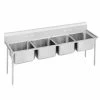 Four Compartment Sinks Advance Tabco 9-44-96 Regaline Four Compartment Sink, 113" -Krowne Shop Advance Tabco 9 44 96 Regaline Four Compartment Sink 113 quot 202254 large