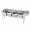 Four Compartment Sinks Advance Tabco 9-64-72-36R Four Compartment Sink With Right Drainboard, 121" -Krowne Shop Advance Tabco 9 64 72 36R Four Compartment Sink with Right Drainboard 121 quot 202251 large