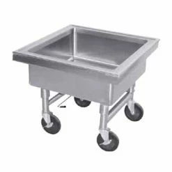 Mobile Soaking Sinks Advance Tabco 9-FSS-20 Mobile Soak Sink, 22" X 22" X 8"