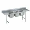 Three Compartment Sinks Advance Tabco 93-63-54-18RL Three Compartment Sink With Two Drainboards, 97" -Krowne Shop Advance Tabco 93 63 54 18RL Three Compartment Sink with Two Drainboards 97 quot 202523 large