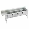 Four Compartment Sinks Advance Tabco 94-4-72-18L Four Compartment Sink With Left Drainboard, 95" -Krowne Shop Advance Tabco 94 4 72 18L Four Compartment Sink with Left Drainboard 95 quot 202174 large