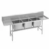 Three Compartment Sinks Advance Tabco 94-43-72-24RL Three Compartment Sink With Two Drainboards, 127" -Krowne Shop Advance Tabco 94 43 72 24RL Three Compartment Sink with Two Drainboards 127 quot 202493 large