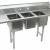 Three Compartment Sinks Advance Tabco K7-CS-22 Three Compartment Convenience Store Sink With Two Drainboards, 70" -Krowne Shop Advance Tabco K7 CS 22 Three Compartment Convenience Store Sink with Two Drainboards 70 quot 202777 large