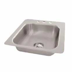 Drop In Sinks Advance Tabco SS-1-1919-7 One Compartment Drop-In Sink, 16" X 14" X 7-1/2"