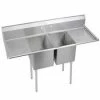 Omcan Food Machinery Two Compartment Sinks Omcan (FMA) 25258 Two Compartment Pot Sink With Left And Right Drain Boards -Krowne Shop Food Machinery of America 25258 Two compartment Pot Sink With Left and Right Drain Boards 41012 large