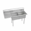 Omcan Food Machinery Two Compartment Sinks Omcan (FMA) 25267 Two Compartment Pot Sink With Left Drain Board -Krowne Shop Food Machinery of America 25267 Two compartment Pot Sink With Left Drain Board 41020 large