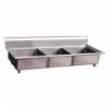 Omcan Food Machinery Three Compartment Sinks Omcan (FMA) 25270 Three Compartment Pot Sink 1 Omcan Food Machinery Three Compartment Sinks Omcan (FMA) 25270 Three Compartment Pot Sink -Krowne Shop Food Machinery of America 25270 Three compartment Pot Sink 41023 large