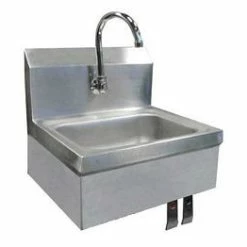 Omcan Food Machinery Hand Sinks Omcan (FMA) 37868 Hand Sink With Knee Valve Assembly