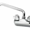 Krowne Metal Wall-Mount Faucets Krowne 10-410L Silver Series 4" Wall Mount Faucet With 10" Spout -Krowne Shop Krowne 10 410L Swing Nozzle Low Lead Heavy Duty Faucet with 4 Centers 33075 large