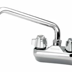 Krowne Metal Wall-Mount Faucets Krowne 10-410L Silver Series 4" Wall Mount Faucet With 10" Spout