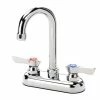 Krowne Metal Deck Mount Faucets Krowne 11-400L Gooseneck Low Lead Heavy Duty Faucet With 4" Centers -Krowne Shop Krowne 11 400L Gooseneck Low Lead Heavy Duty Faucet with 4 Centers 33079 large