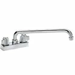 Krowne Metal Deck Mount Faucets Krowne 11-406L Swing Nozzle Low Lead Heavy Duty With 4" Centers