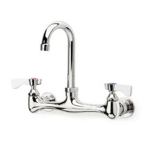 Krowne Metal Wall-Mount Faucets Krowne 12-802L Silver Series 8" Wall Mount Faucet With 8-1/2" Wide Gooseneck Spout 3 Krowne Metal Wall-Mount Faucets Krowne 12-802L Silver Series 8" Wall Mount Faucet With 8-1/2" Wide Gooseneck Spout