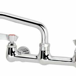 Krowne Metal Wall-Mount Faucets Krowne 12-806L Silver Series 8" Wall Mount Faucet With 6" Spout
