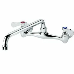 Krowne Metal Wall-Mount Faucets Krowne 12-808L Silver Series 8" Wall Mount Faucet With 8" Spout
