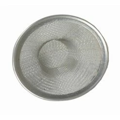 Sink Strainers TigerChef Large Stainless Steel Mesh Sink Strainer 4-1/2"
